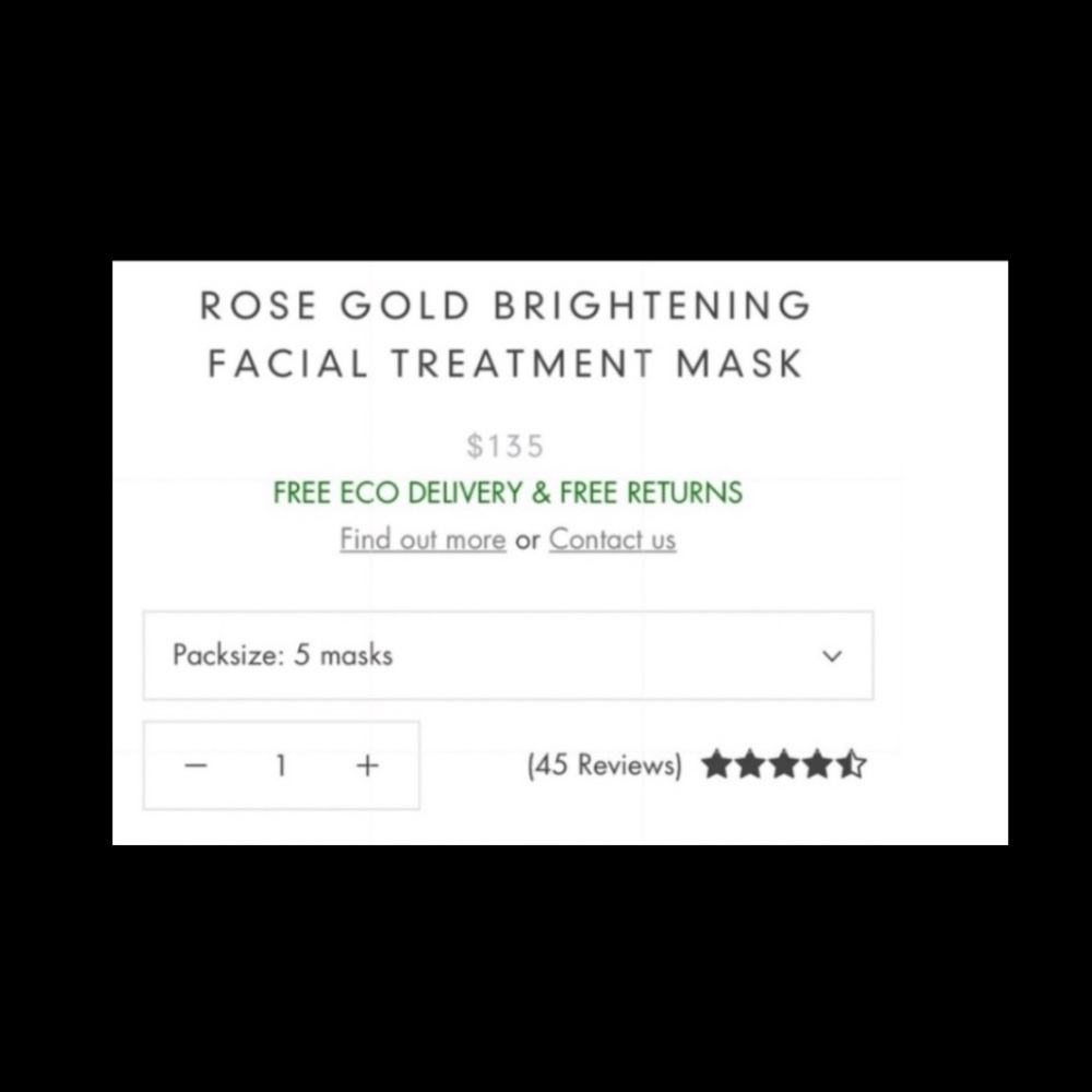 111 Skin Rose Gold Brightening Masks (5). - Picture 6 of 8